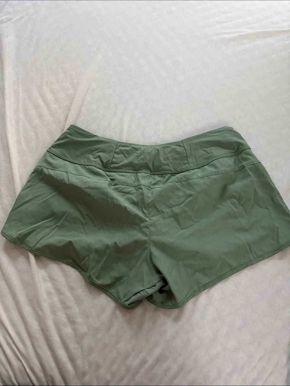 Patagonia Olive Green Women's Athletic Shorts - Picture 2 of 2